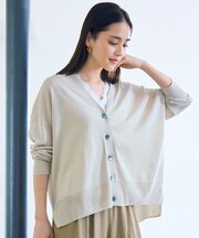 ドライシアーファインゲージ カーディガン