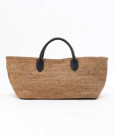 【SHIHOさん着用・可変デザイン・季節を彩る素材】ワイドライフィア トートバッグ