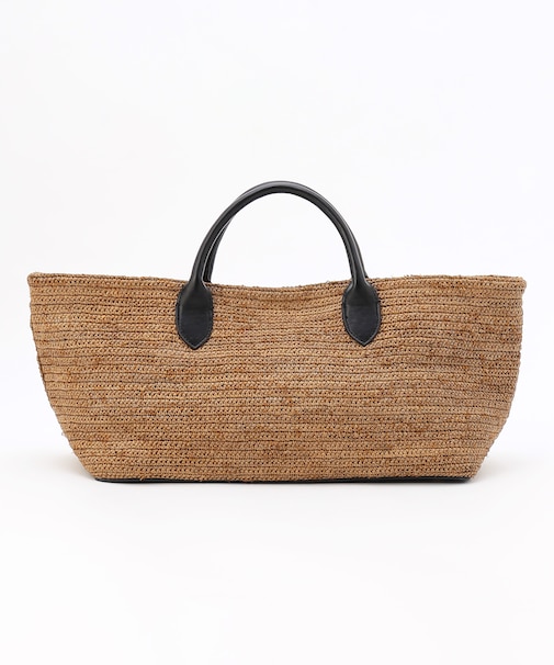 【SHIHOさん着用・可変デザイン・季節を彩る素材】ワイドライフィア トートバッグ