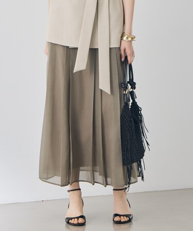 【カタログ掲載】オーガンジープリーツ スカート