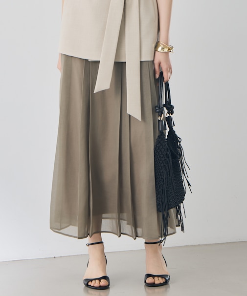 【カタログ掲載】オーガンジープリーツ スカート