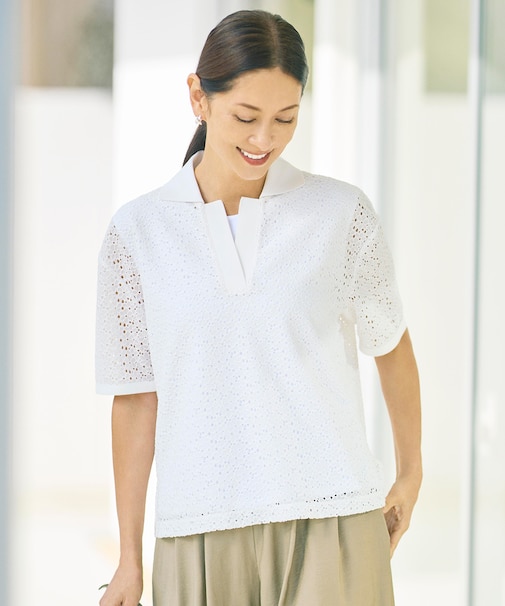 【カタログ掲載】ラッセルレースジャージー トップス