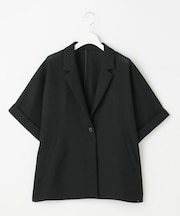 【カタログ掲載・人気素材・NEWアイテム】ラスティックメッシュハーフスリーブ ジャケット