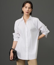 【SHIHOさん着用】エッセンシャルブロードテントライン シャツブラウス