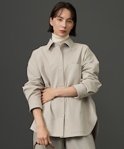 【カタログ掲載・ライトアウターに・大人の抜け感】フォルム シャツジャケット