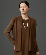【カタログ掲載・オンオフ活躍】ライトウールリブ カーディガン