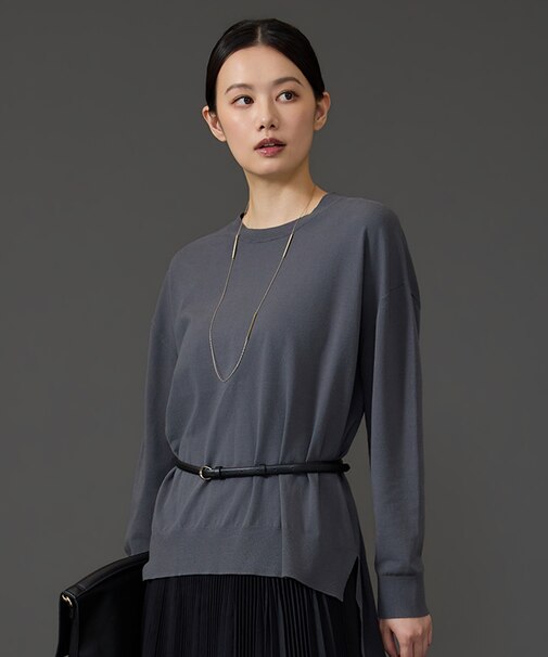 【11色展開・人気素材・JIYUKU STAFF SELECT COLOR】レーヨンストレッチアソート ニット