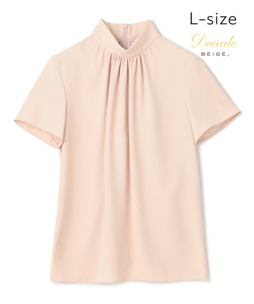 L-size】EVA / ハイネックブラウス｜ベイジの通販｜&mall（アンド