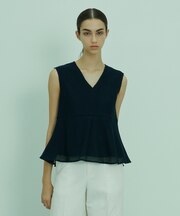 PINE / ペプラムブラウス