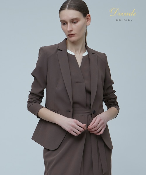 洗える】CINDY / テーラードジャケット｜ベイジの通販｜&mall（アンド