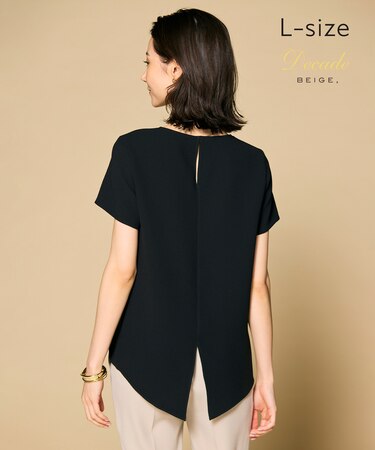【L-size】SHELBY / ハーフスリーブブラウス