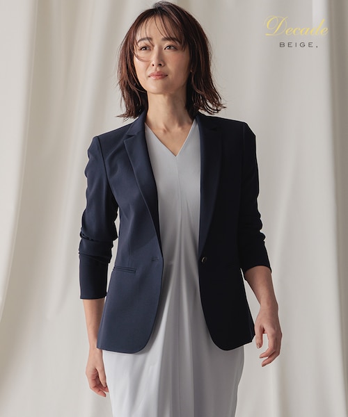 Lsize・セットアップ対応】CINDY / テーラードジャケット｜ベイジの