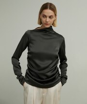 GINETTE / シャーリングブラウス