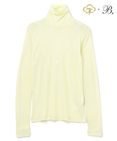 Washable Silk / Hi-neck Long Sleeve T ハイネック Tシャツ