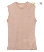 Washable Silk / Sleeveless T スリーブレスTシャツ