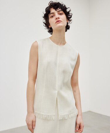 【洗える】CANNET / ノースリーブブラウス