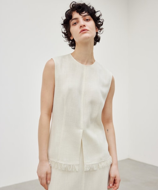 【洗える】CANNET / ノースリーブブラウス