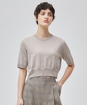 【洗える・Precious 9月号掲載】LA MONNAIE / ショート丈ニット