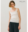 【BEIGE、ecru/WEB限定・洗える】RIB TOPS /  コットンシルクリブキャミソール