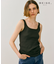 【BEIGE、ecru/WEB限定・洗える】RIB TOPS /  コットンシルクリブキャミソール
