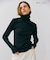 【BEIGE、ecru/WEB限定・洗える】RIB TOPS /  コットンシルクハイネックトップス