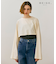【BEIGE、ecru/WEB限定・洗える】JERSEY STITCH / コットンクロップドトップス