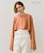 【BEIGE、ecru/WEB限定・洗える】JERSEY STITCH / コットンクロップドトップス