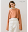 【BEIGE、ecru/WEB限定・洗える】JERSEY STITCH / コットンクロップドトップス