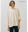 【BEIGE、ecru/WEB限定・洗える】JERSEY STITCH / コットンオーバサイズトップス