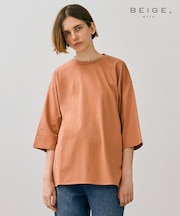 【BEIGEecru/WEB限定・洗える】JERSEY STITCH / コットンオーバーサイズトップス