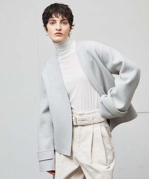 美品　BEIGE,（ベイジ,） GRASSE / リバーウールクロップドコート GRASSE / リバーウールクロップドコート｜ベイジの通販｜&mall（アンド