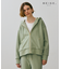 【BEIGE、ecru/WEB限定・洗える】LOOP BACK / オーバサイズコットンパーカー