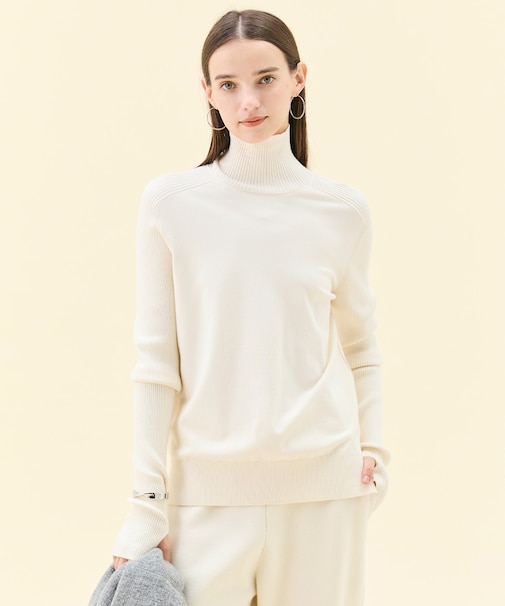 【洗える】WILLOW / サムホールハイネックニット