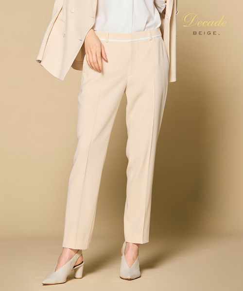 BEIGE, ベイジ CINDY  クロップドパンツ テーパードパンツ BEIGE，(ベイジ，)｜CINDY（シンディ）/クロップドパンツ/Black