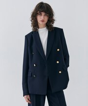 【洗える・大人百花 春号掲載】JASMINE / ゴールドボタンダブルジャケット