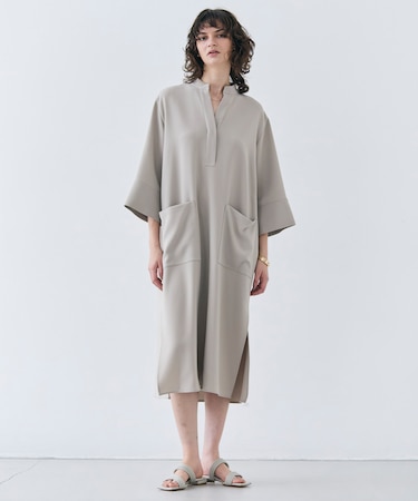 【洗える】RUE / クロスオーバーVネックワンピース