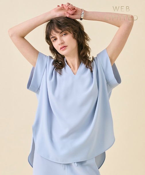 【WEB限定・洗える】CELOSIA / スキッパーブラウス