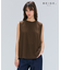 【BEIGE、ecru/WEB限定・洗える】FINE DRY TOUCH / ねじりデザインコットンノースリーブトップス