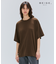 【BEIGE、ecru/WEB限定・洗える】FINE DRY TOUCH / ねじりデザインコットンオーバーサイズTシャツ
