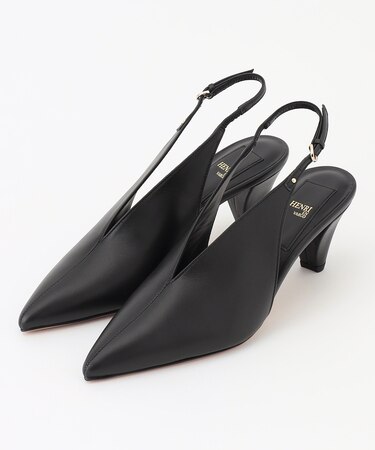 【一部店舗限定】HENRI EN VARGO / NIKI Vカットバックバンドパンプス