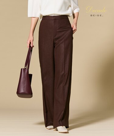CAROLE / リネンライクフルレングスワイドパンツ