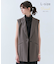 【L-size・洗える】CAROLE / リネンライクノースリーブジレジャケット