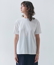 【洗える】VERONICA / カラーステッチ半袖クルーネックＴシャツ