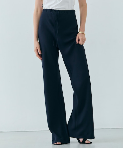 【洗える】FLEUR / ウエストゴムイージーワイドパンツ