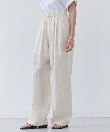 【洗える・CLUEL 5月号掲載】MALLOW / コットンイージーワイドパンツ