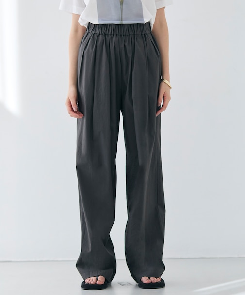 【洗える・CLUEL 5月号掲載】MALLOW / コットンイージーワイドパンツ