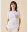 【WEB限定・洗える】TORENIA / レザーポケットコットンクルーネックTシャツ