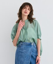 【洗える】AMARYLLIS / シアーパフオーバーサイズブラウス