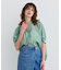 【洗える】AMARYLLIS / シアーパフオーバーサイズブラウス