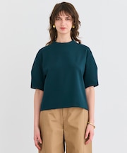 【洗える】ALTHEA / ダンボールジャージーバックスリットブラウス